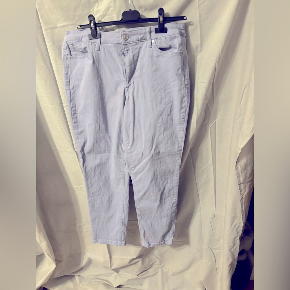 Light Purple crop jeans